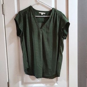 Stitch fix fun2fun olive green blouse, size xl